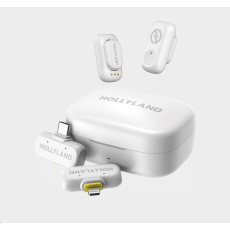 Hollyland LARK A1 Combo Ivory White, with USB-C RX + Lightning RX + Charging Case