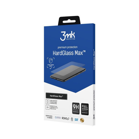 3mk tvrzené sklo HardGlass MAX pro Xiaomi 13, černá
