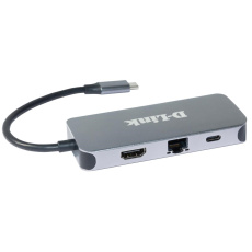 D-Link DUB-2335 USB-C Hub with HDMI, Gigabit Ethernet and 3x USB3.0, mini docking station
