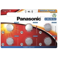 PANASONIC Lithiová baterie (knoflíková) CR-2032EL/6BP 3V (Blistr 6ks) PANASONIC Lithiová baterie (knoflíková) CR-2032EL/6BP 3V (Blistr 6ks)