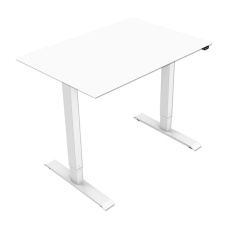 Pracovný stôl, elektricky nastaviteľná výška, 75x120cm, rozsah 500 mm, biely, 70 kg nosnosť, ergo Pracovný stôl, elektricky nastaviteľná výška, 75x120cm, rozsah 500 mm, biely, 70 kg nosnosť, ergo