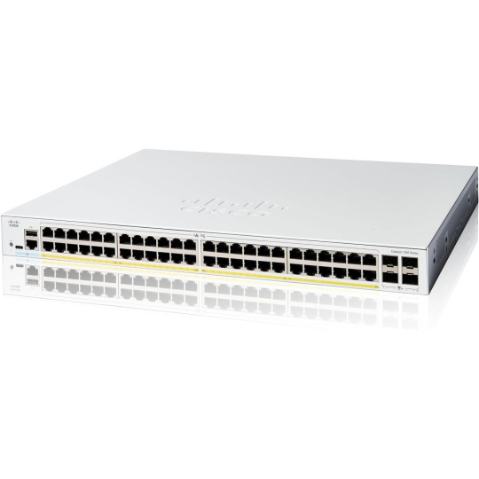 Cisco Catalyst switch C1300-48P-4G (48xGbE,4xSFP,48xPoE+,375W) - REFRESH