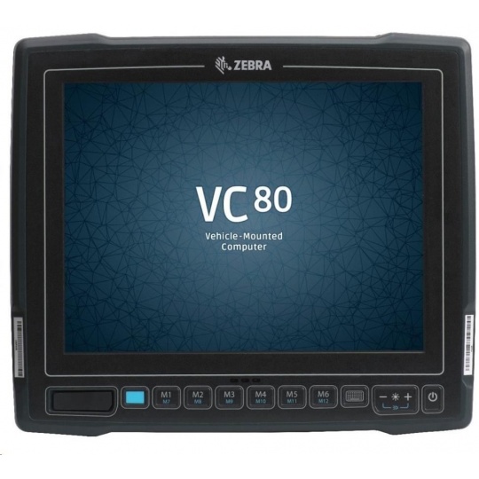 Zebra VC80 vozíkový terminál 10", STD IN, CPU E3825, 2GB/32GB SSD, WIN 7 EMB, ENG,  USB, RS232, Int. ant