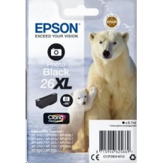 Atrament EPSON čierny Single Pack "Polar Bear" Photo Black 26XL Claria Premium Ink
