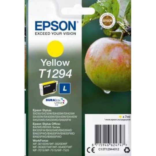 Atramentová tyčinka EPSON Single Pack "Apple" Yellow T1294 DURABrite Ultra Ink (7 ml)