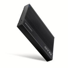 AXAGON EE25-GTR, USB-C 10Gbps - SATA 6G 2.5" RIBBED box, čierny