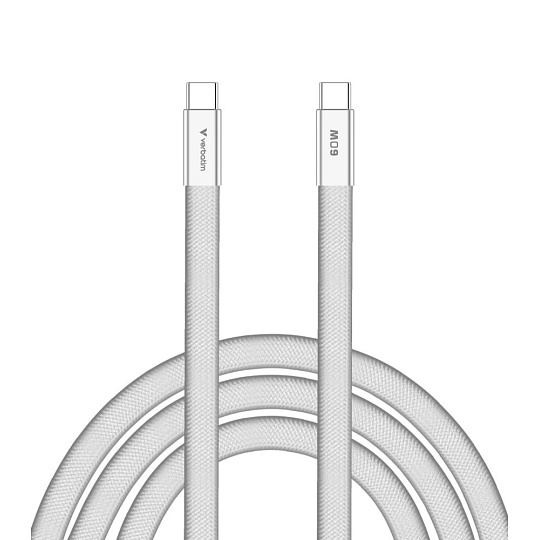 VERBATIM Kabel Sync & Charge SoftTouch USB-C, 60W, 120cm, bílá VERBATIM Kabel Sync & Charge SoftTouch USB-C, 60W, 120cm, bílá