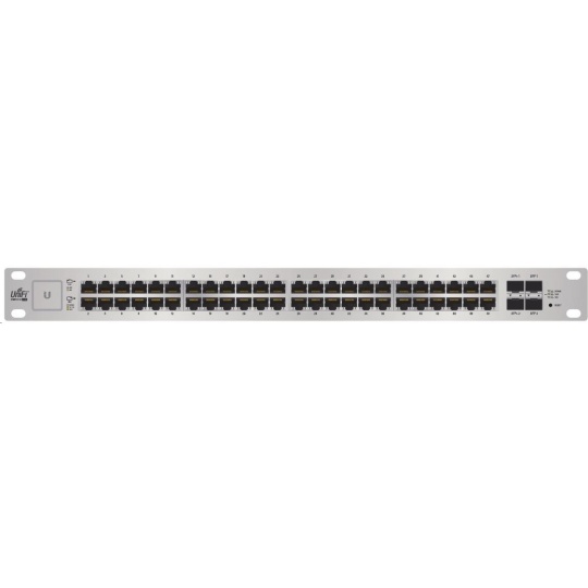 UBNT UniFi Switch US-48-500W [48xGigabit, 500W PoE+ 802.3at/af, pasívne PoE 24V, 2xSFP + 2xSFP+, neblokujúce 70Gbps]