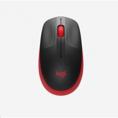 Bezdrôtová myš Logitech M190 Full-Size, červená