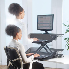 Pracovná stanica, Sit-Stand Lotus, čierna, plast-kov, Fellowes, DOPREDAJ Pracovná stanica, Sit-Stand Lotus, čierna, plast-kov, Fellowes, DOPREDAJ