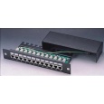 10" Patch panel XtendLan 12port, STP, Cat5E, krone, černý