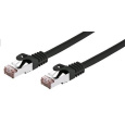 C-TECH kabel patchcord Cat6, FTP, černý, 1m