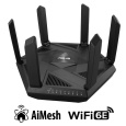 ASUS RT-AXE7800 (AXE7800) WiFi 6E Extendable Router, 2.5G port, AiMesh, 4G/5G Mobile Tethering