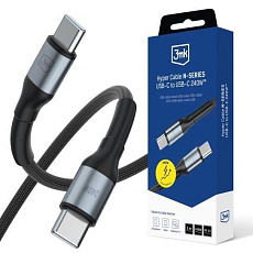 BAZAR - 3mk kabel Hyper Cable N-SERIES C to C 2m 48V/5A 240W Black - Poškozený obal (Komplet) BAZAR - 3mk kabel Hyper Cable N-SERIES C to C 2m 48V/5A 240W Black - Poškozený obal (Komplet)