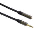 PREMIUMCORD kabel, stíněný, Jack 3.5mm - Jack 3.5mm M/F 1,5m