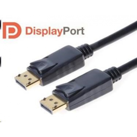 PREMIUMCORD DisplayPort 1.2 pripojovacie káble M/M, pozlátené konektory, 1.5m
