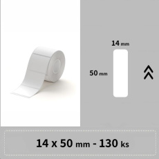 Niimbot štítky RP 15x50mm 125ks Bílé pro D11, D11-M, D110, D110-H Niimbot štítky RP 15x50mm 125ks Bílé pro D11, D11-M, D110, D110-H