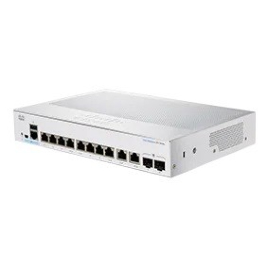 BAZAR - Cisco switch CBS250-8T-E-2G (8xGbE,2xGbE/SFP combo,fanless) - REFRESH - poškozený obal