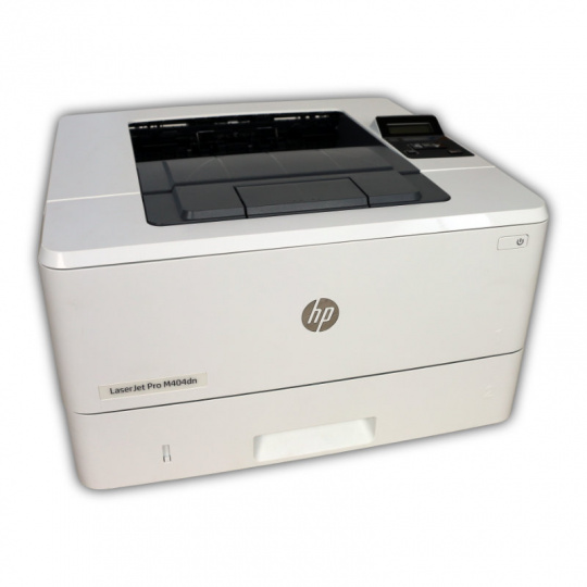 Tlačiareň HP LaserJet Pro M404DN, automatický duplex, sieťová karta, použitý toner, kabeláž