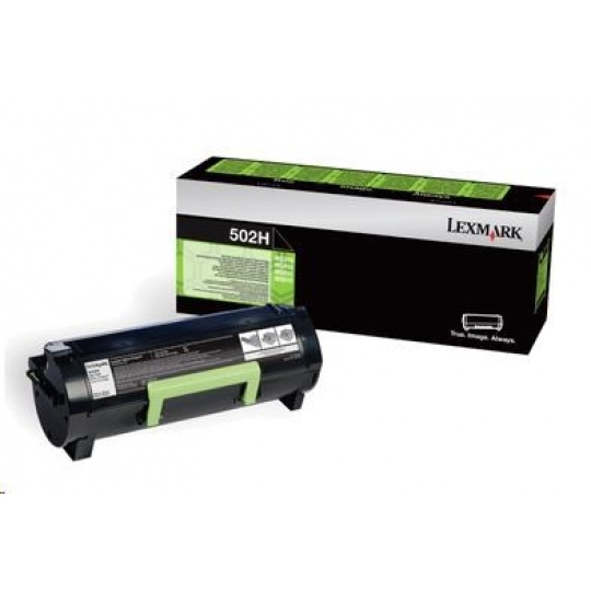 Čierny toner LEXMARK 502H pre MS310/MS410/MS510/MS610 z programu Lexmark Return, (5 000 strán)