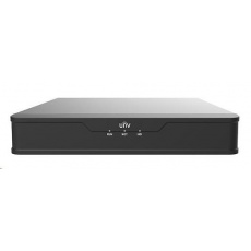 Uniview NVR, 4 kanály PoE (max. 54 W), H.265, 1x HDD, 8Mpix (80Mbps/64Mbps), HDMI, VGA, 4K, ONVIF, 2x USB, audio