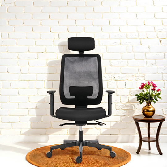Powerton Kancelárske ergonomické kreslo Lucie, Čierne