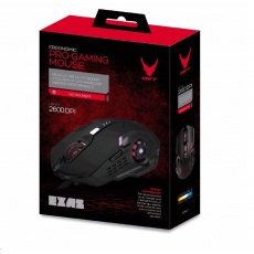 PLATINET herní myš VARR Gaming Mouse LED, 800-1200-1600-2600 DPI, USB, black/černá