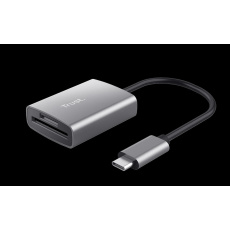 Čítačka pamäťových kariet TRUST DALYX Fast, externá, USB-C, 8 cm