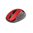 C-TECH Mouse WLM-02, čierno-červená, bezdrôtová, 1600DPI, 6 tlačidiel, USB nano prijímač