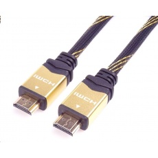 Kábel HDMI PREMIUMCORD 2.0 Vysokorýchlostný + ethernetový kábel HQ, pozlátené konektory, 0,5 m