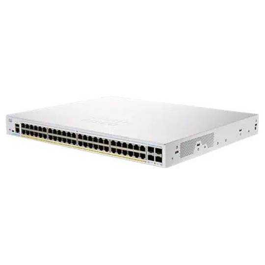 Prepínač Cisco CBS350-48FP-4X, 48xGbE RJ45, 4x10GbE SFP+, PoE+, 740W