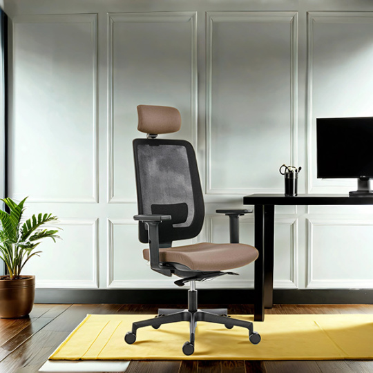 Powerton Kancelárske ergonomické kreslo Lucie, Béžové