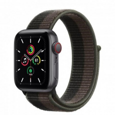 APPLE Watch SE GPS + Cellular, 40mm Space Grey Alum. Case with Tornado/Grey Sport Loop APPLE Watch SE GPS + Cellular, 40mm Space Grey Alum. Case with Tornado/Grey Sport Loop
