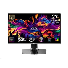 MSI LCD MAG 272QP QD-OLED X50,26.5" 2560x1440 QD-OLED,500Hz,178/178,300nits,VESA,HDMI,DP,USB-C,Audio,Black MSI LCD MAG 272QP QD-OLED X50,26.5" 2560x1440 QD-OLED,500Hz,178/178,300nits,VESA,HDMI,DP,USB-C,Audio,Black