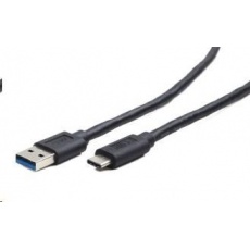 GEMBIRD USB 3.0 Kábel AM na typ C (AM/CM), 1 m, čierny