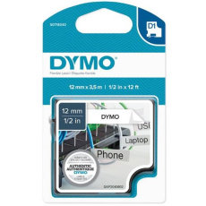 páska DYMO 16957 D1 Black On White Flexible Nylon Tape (12mm)