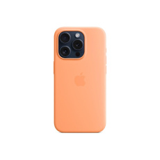 APPLE iPhone 15 Pro Silicone Case with MagSafe - Orange Sorbet