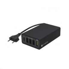4smarts nabíječka do sítě VoltPlug Quick Charge 3.0, 4x USB, 1x USB-C, PD a PPS, černá 4smarts nabíječka do sítě VoltPlug Quick Charge 3.0, 4x USB, 1x USB-C, PD a PPS, černá