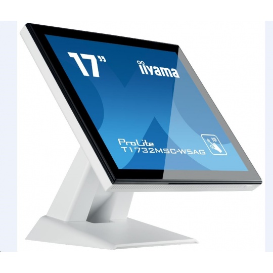 Dotykový monitor Iiyama ProLite T1732MSC-W5AG 43.2 cm (17''), CAP 10-dotykový, biely