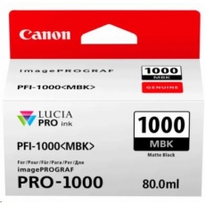 Canon BJ CARTRIDGE PFI-1000 MBK (matná čierna atramentová nádržka)