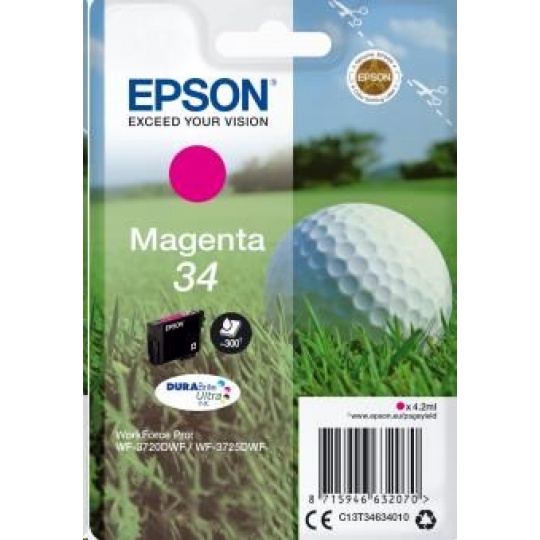 Atramentová tyčinka EPSON Singlepack "Golf" Magenta 34 DURABrite Ultra Ink 4,2 ml