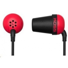 KOSS sluchátka THE PLUG červená, sluchátka do uší, bez kódu KOSS sluchátka THE PLUG červená, sluchátka do uší, bez kódu