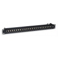 Intellinet Patch panel 24 portov Cat6, tienený STP, čierny