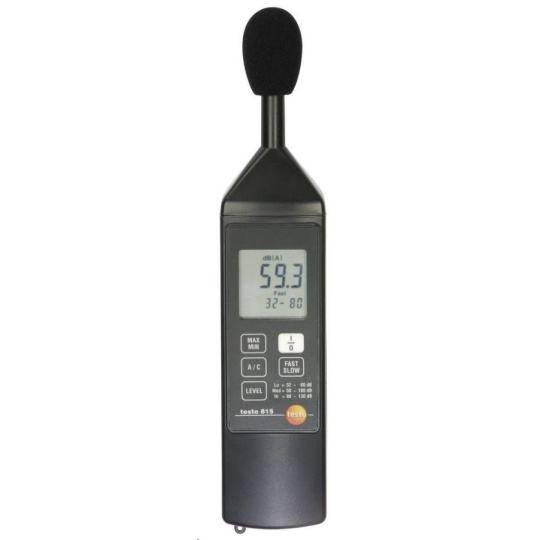 CONRAD Hlukoměr Testo Kalibrováno dle (ISO) 815 32 - 130 dB 31.5 Hz - 8000 Hz