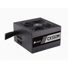 CORSAIR zdroj, CX550M-80 PLUS® Bronze Certified PSU (ATX, 550W, Semi-modular) CORSAIR zdroj, CX550M-80 PLUS® Bronze Certified PSU (ATX, 550W, Semi-modular)