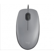 Myš Logitech M110 Silent, stredne sivá