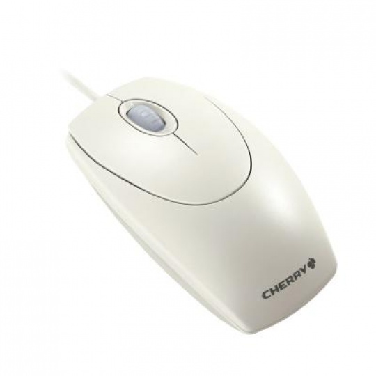 Koliesko myši CHERRY, USB, adaptér PS/2, káblové, sivé