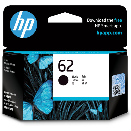 HP 62 Tri-color Original Ink Cartridge (165 pages)