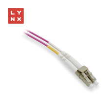 LYNX duplexní patch kabel MM, OM4, LC/LC, 50/125µm, 2m LYNX duplexní patch kabel MM, OM4, LC/LC, 50/125µm, 2m