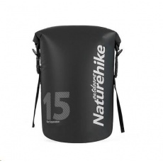 Naturehike vodotěsný batoh 250D 15l 520g - černý Naturehike vodotěsný batoh 250D 15l 520g - černý